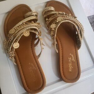 Madeline Stuart Gold Boho Sandal